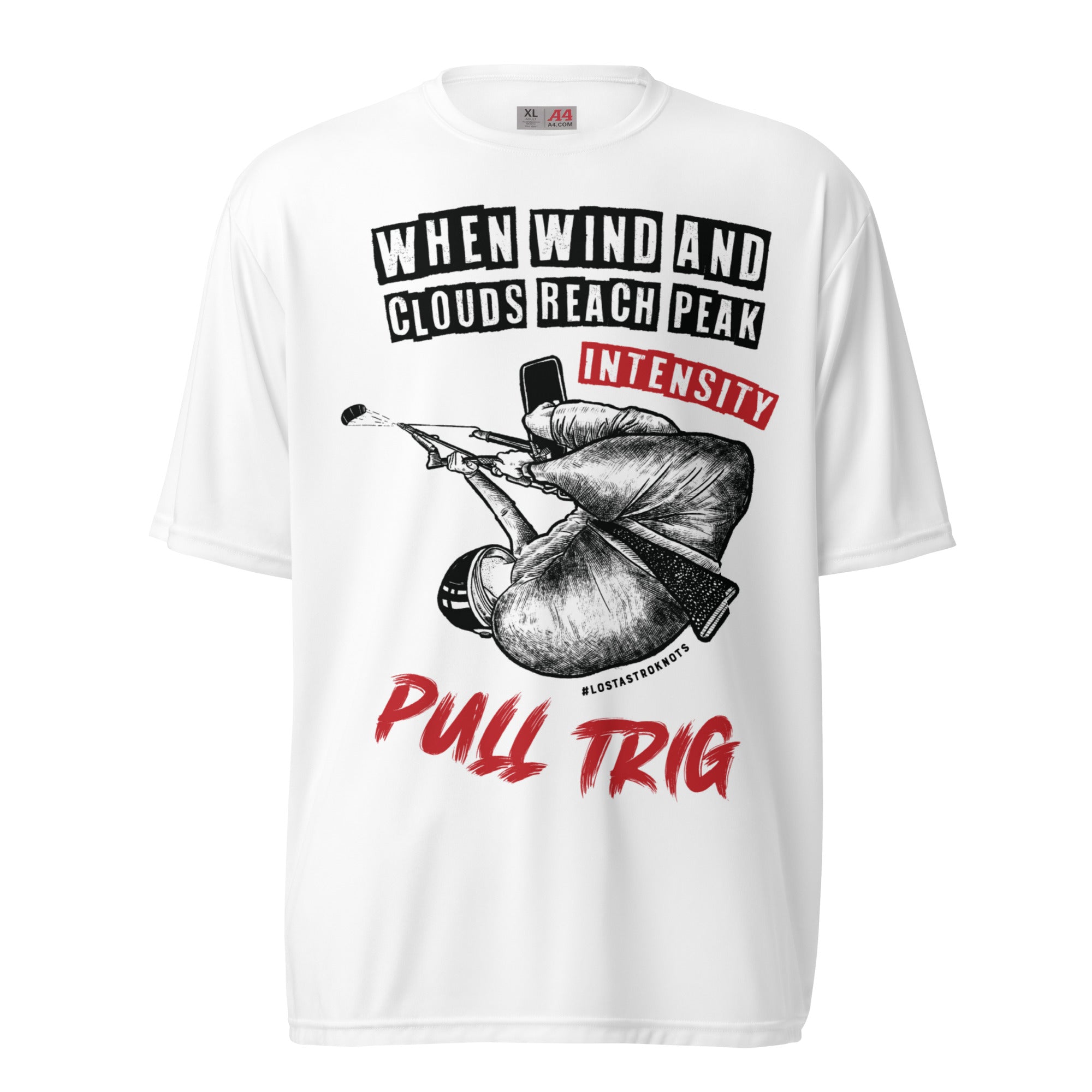 Unisex performance crew neck t-shirt The Spacey Bus